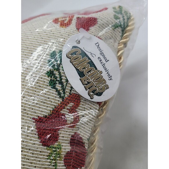 Embroidered Floral Heart Granddaughter Accent Lumbar Toss Throw Pillow 8"x12" - Picture 9 of 15